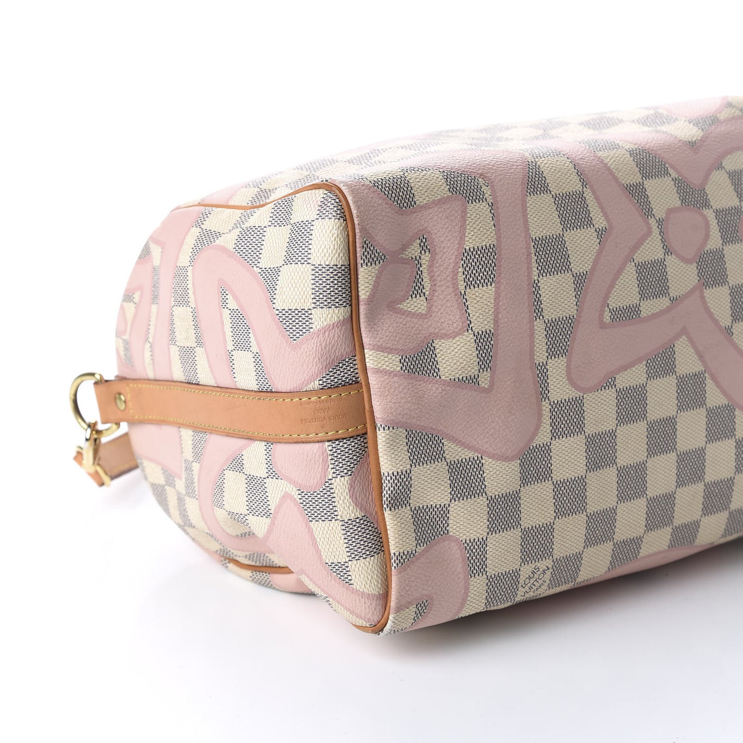 Damier Azur Tahitienne Speedy Bandouliere 30 Rose Ballerine