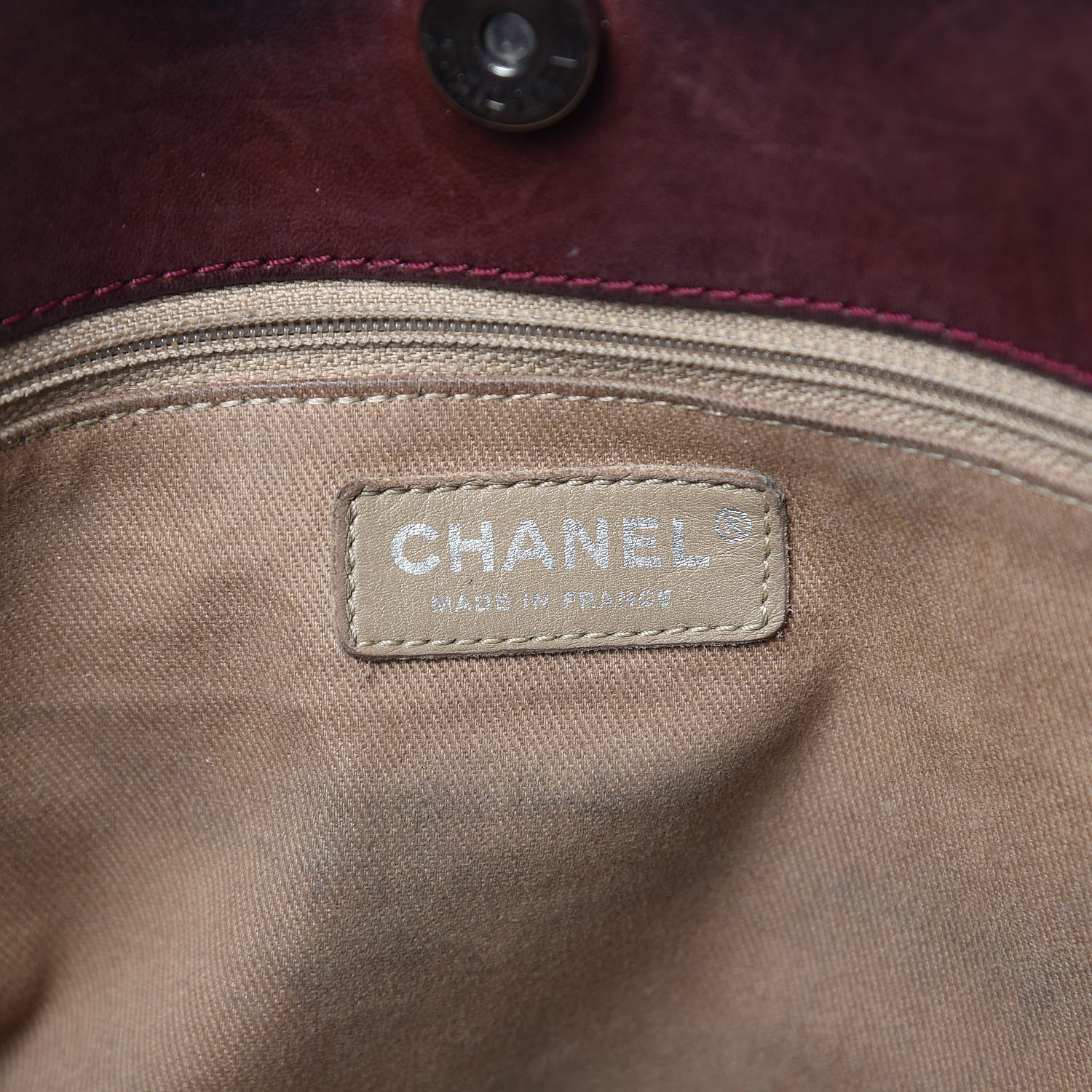 Chanel Patent Calfskin Quilted Reissue 2.55 Tote Burgundy 6 of 15