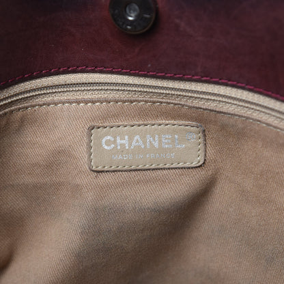 Chanel Patent Calfskin Quilted Reissue 2.55 Tote Burgundy 6 of 15