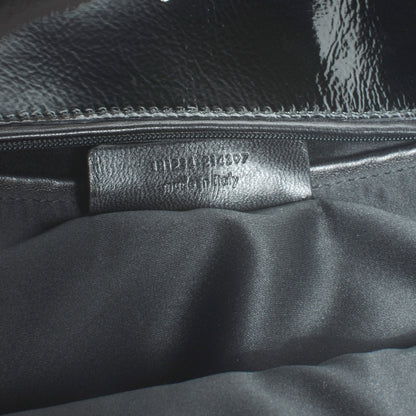 Saint Laurent Patent Crocodile Embossed Tribute Tote Black 7 of 7