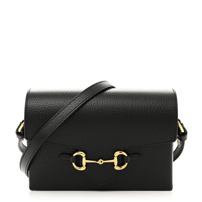 Gucci Calfskin Horsebit 1955 Shoulder Bag Black 1 of 11