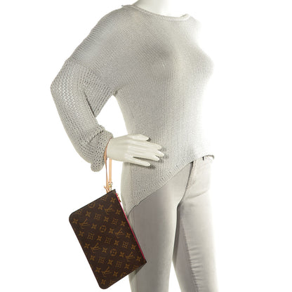 Louis Vuitton Monogram Neverfull MM GM Pochette Pivoine 2 of 7