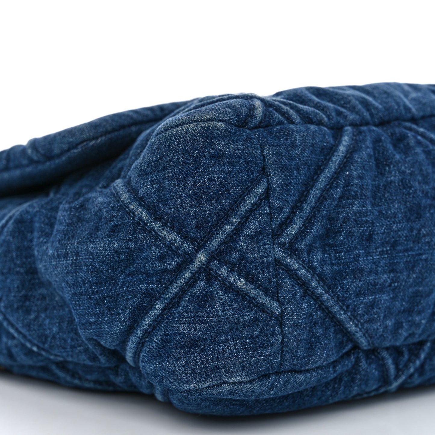 Denim Quilted Large Chanel 19 Flap Blue