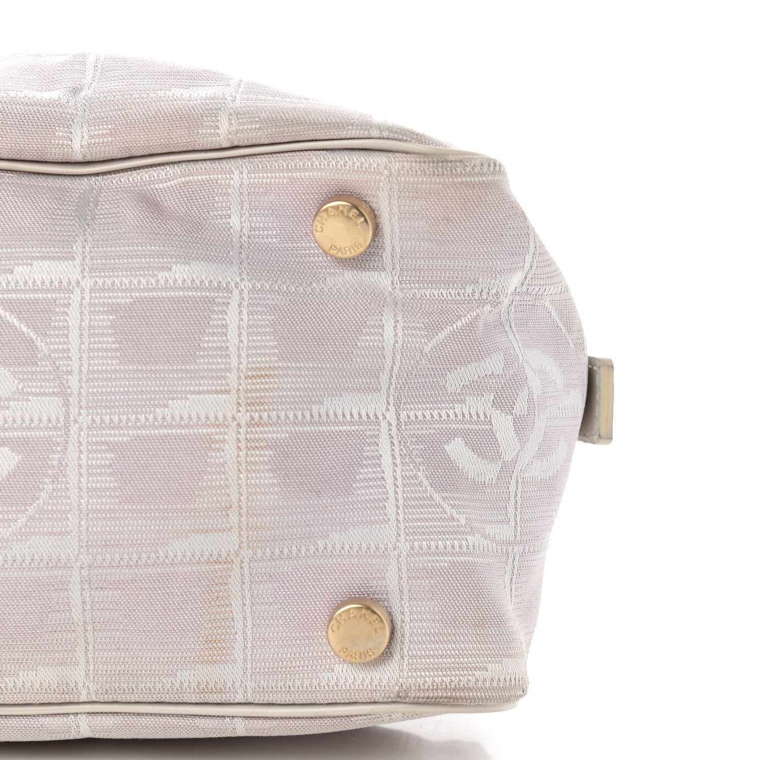 Chanel Nylon Travel Bowler White 10 of 16