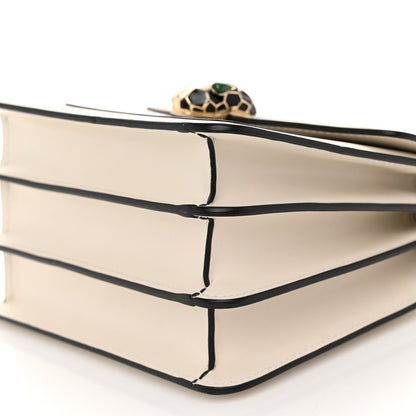 Bulgari Calfskin Serpenti Forever Top Handle White 10 of 10