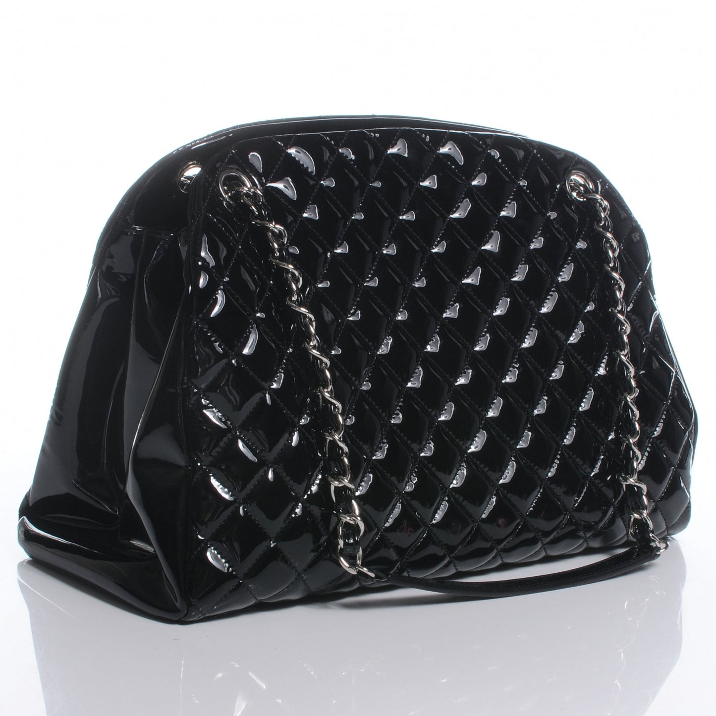 Patent Quilted Large Just Mademoiselle Black