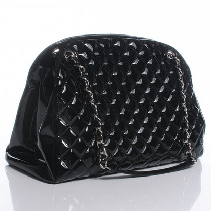 Chanel Patent Quilted Large Just Mademoiselle Black 3 of 7