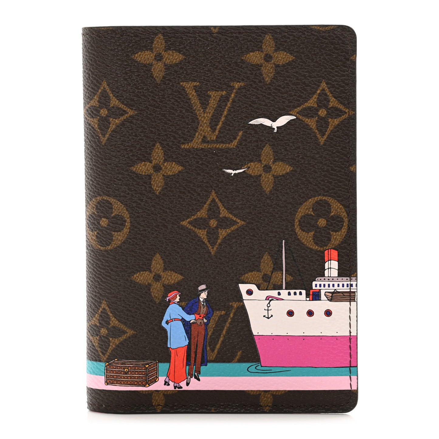 Monogram 2016 Christmas Animation Passport Cover Rose Ballerine