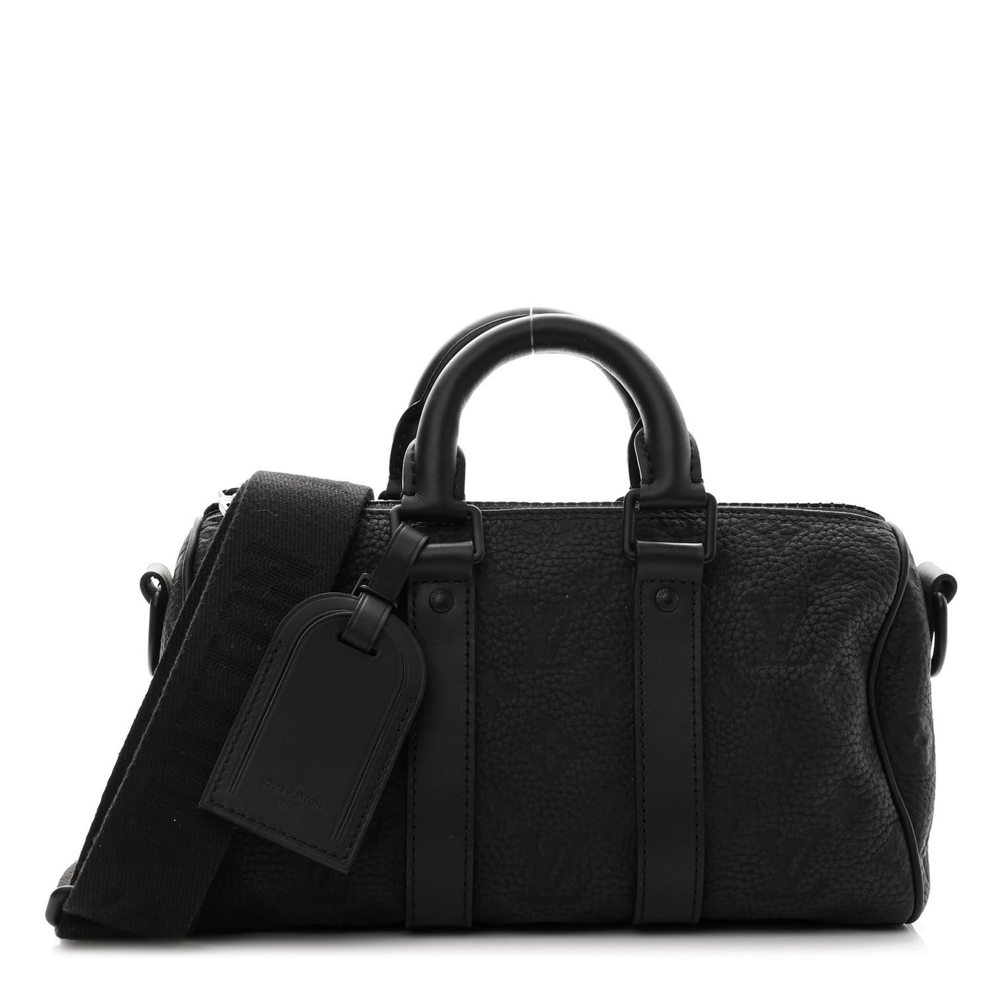 Monogram Taurillon Keepall Bandouliere 25 Black