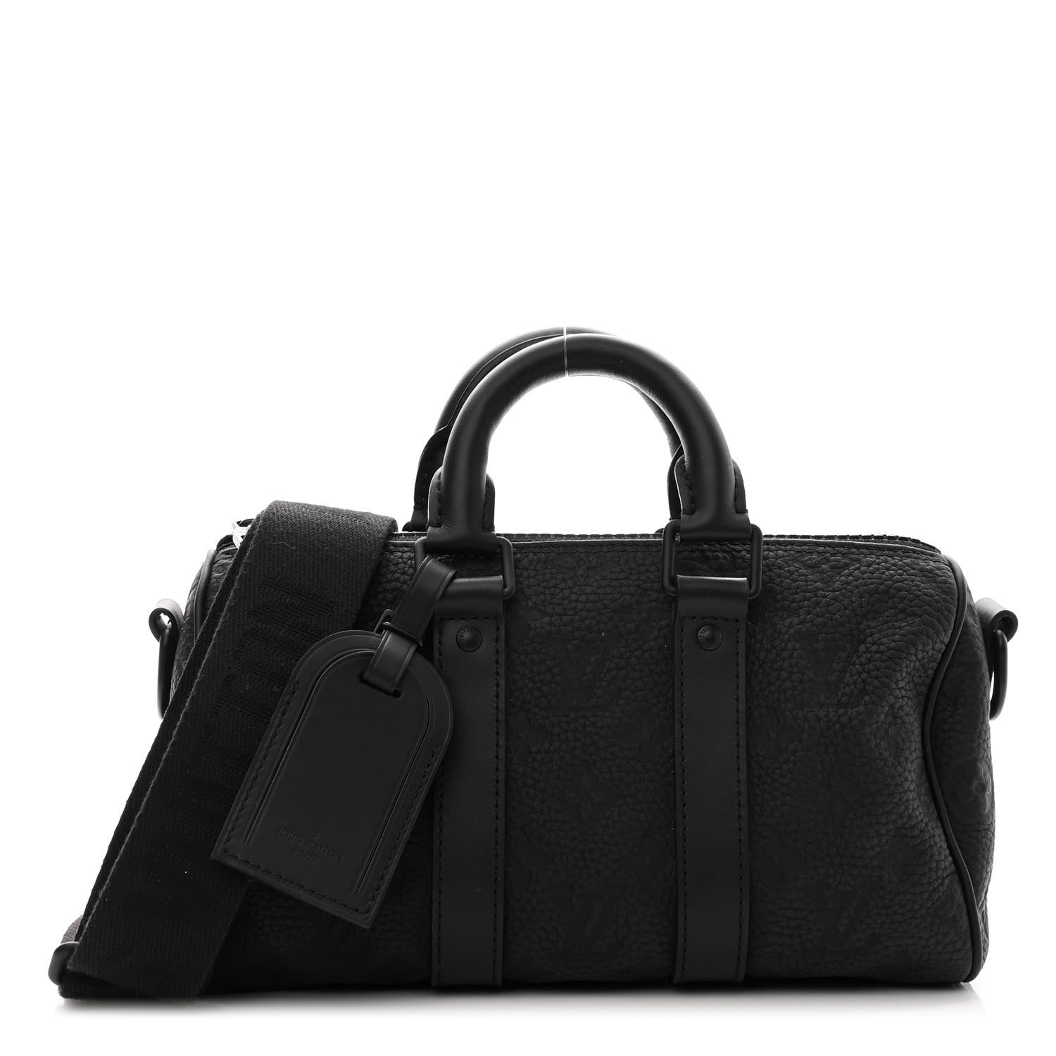 Louis Vuitton Monogram Taurillon Keepall Bandouliere 25 Black 1 of 11
