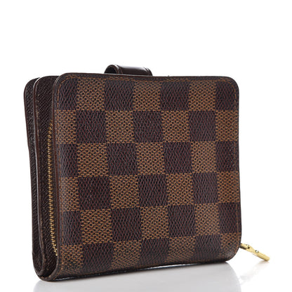 Louis Vuitton Damier Ebene Zippe Zipped Compact Wallet 3 of 9