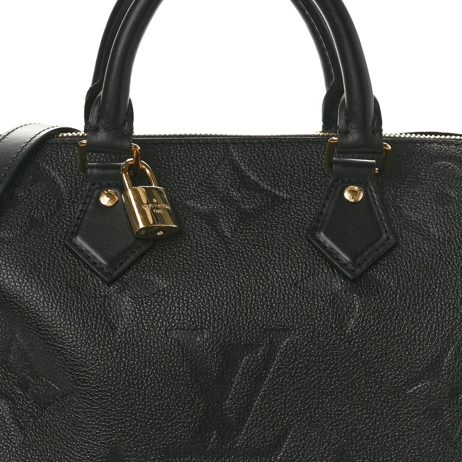 Louis Vuitton Empreinte Monogram Giant Speedy Bandouliere 25 Black 6 of 8
