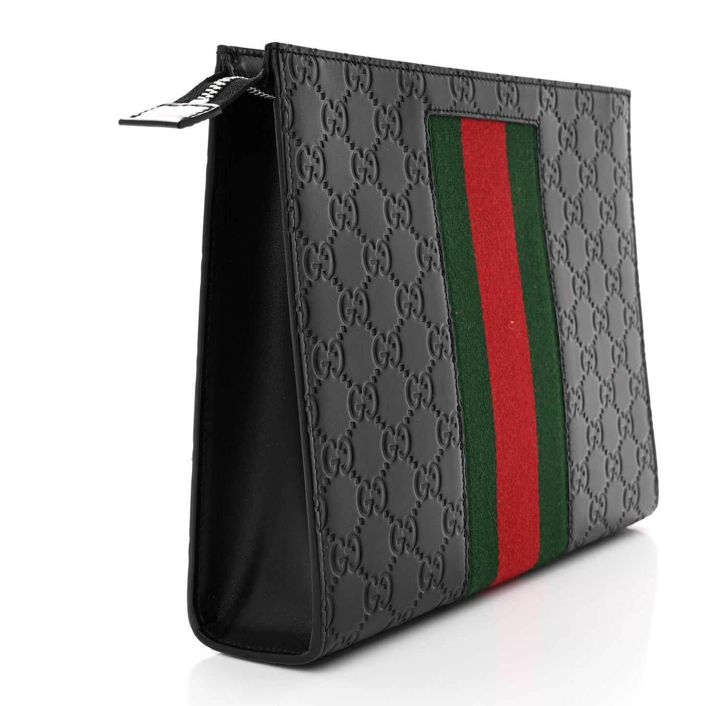 Guccissima Signature Web New Web Cosmetic Case Black