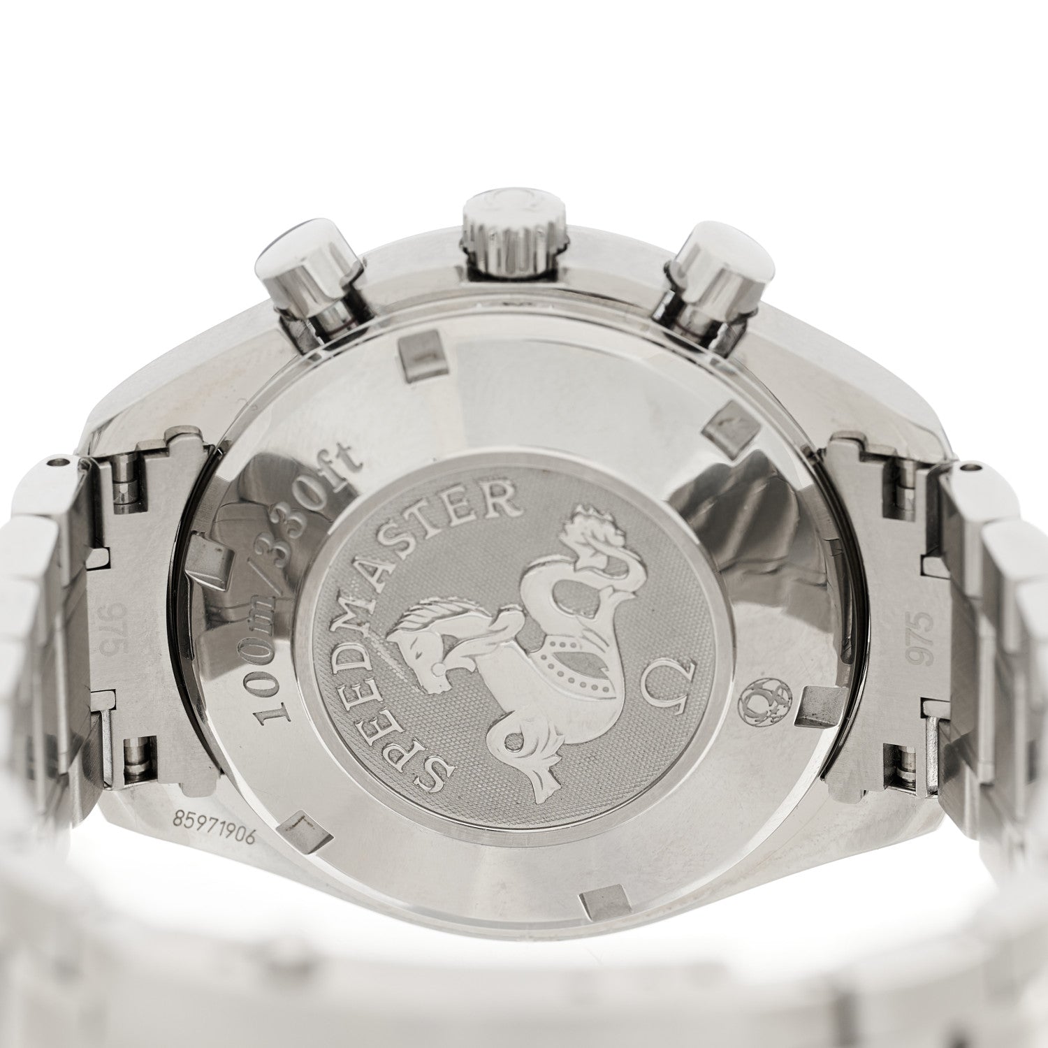 Omega Stainless Steel 40mm Speedmaster Date Chronograph Automatic Watch Grey 323.30.40.40.06.001 4 of 4