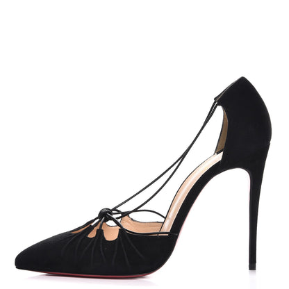 Christian Louboutin Suede Riri 100 Pumps 39 Black 1 of 13