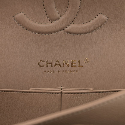 Chanel Caviar Quilted Medium Double Flap Dark Beige 6 of 10
