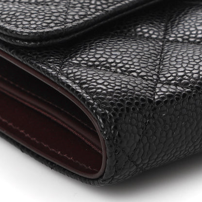 Chanel Caviar Quilted Large Flap Wallet Black 10 of 12