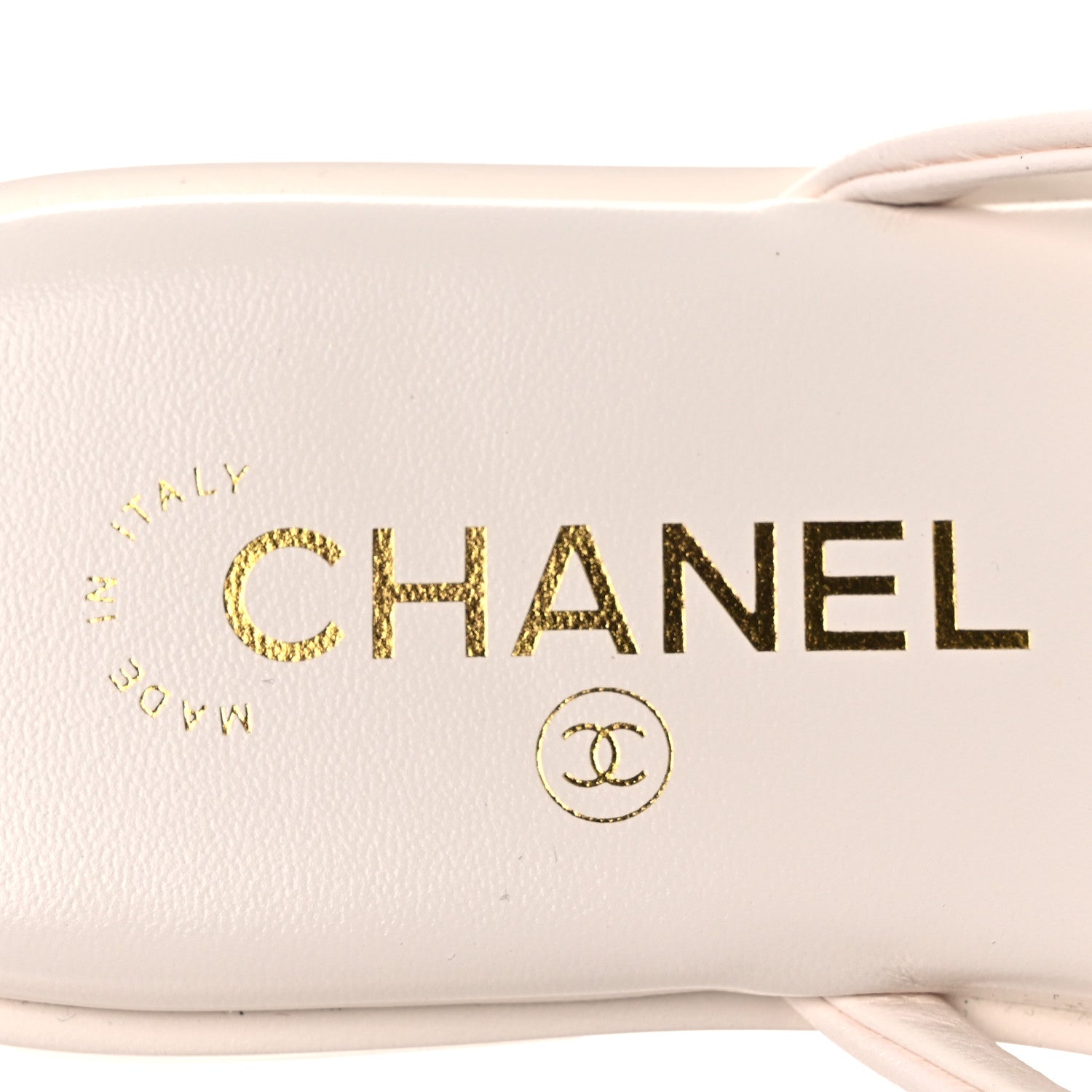 Chanel Goatskin CC Times Square Thong Sandals 37.5 White 9 of 14