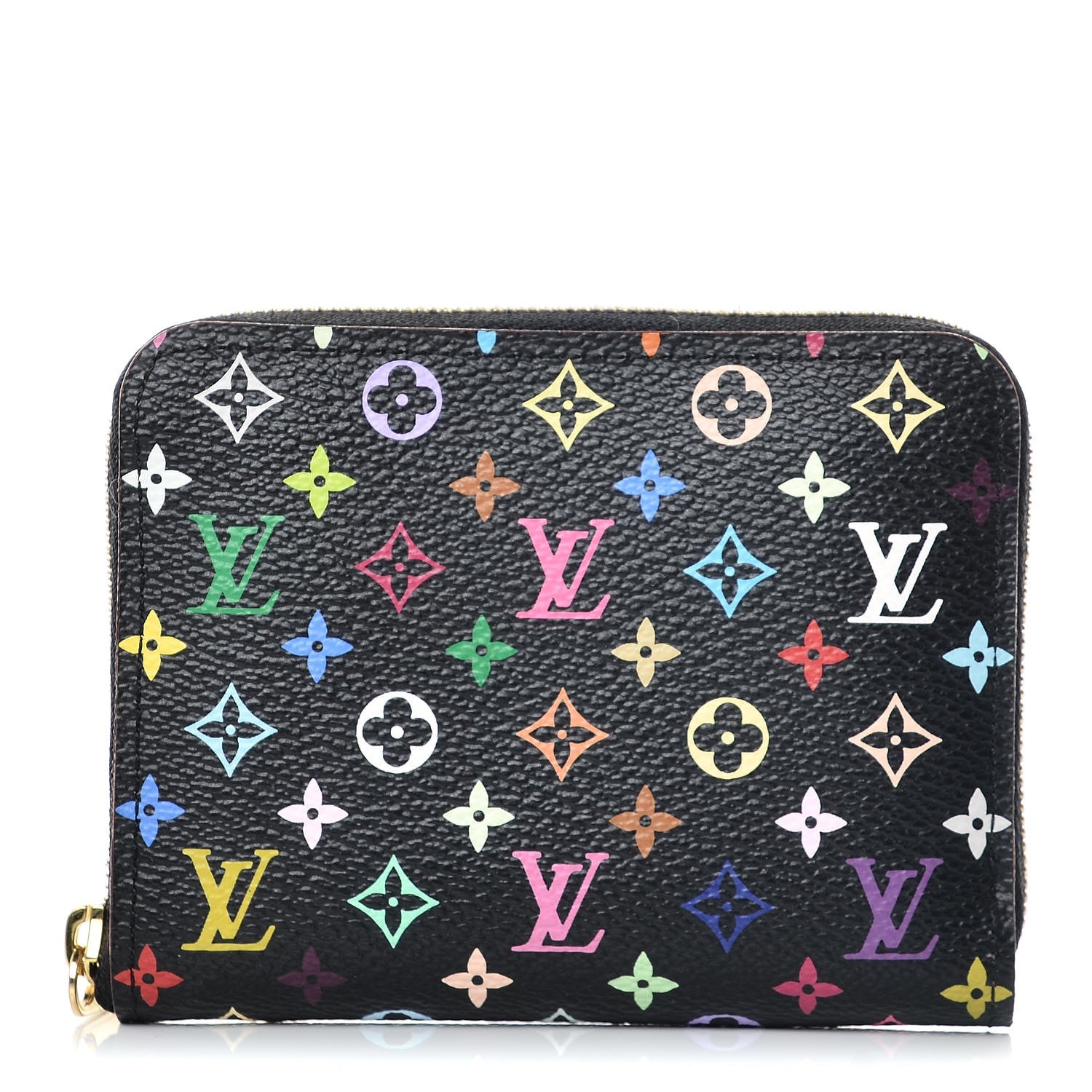Louis Vuitton Monogram Multicolor Zippy Coin Purse Black Grenade 1 of 6