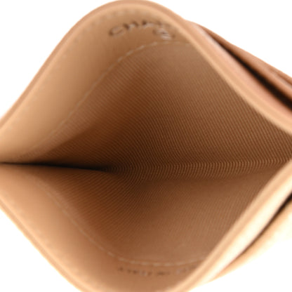 Chanel Caviar Quilted Card Holder Beige 5 of 9