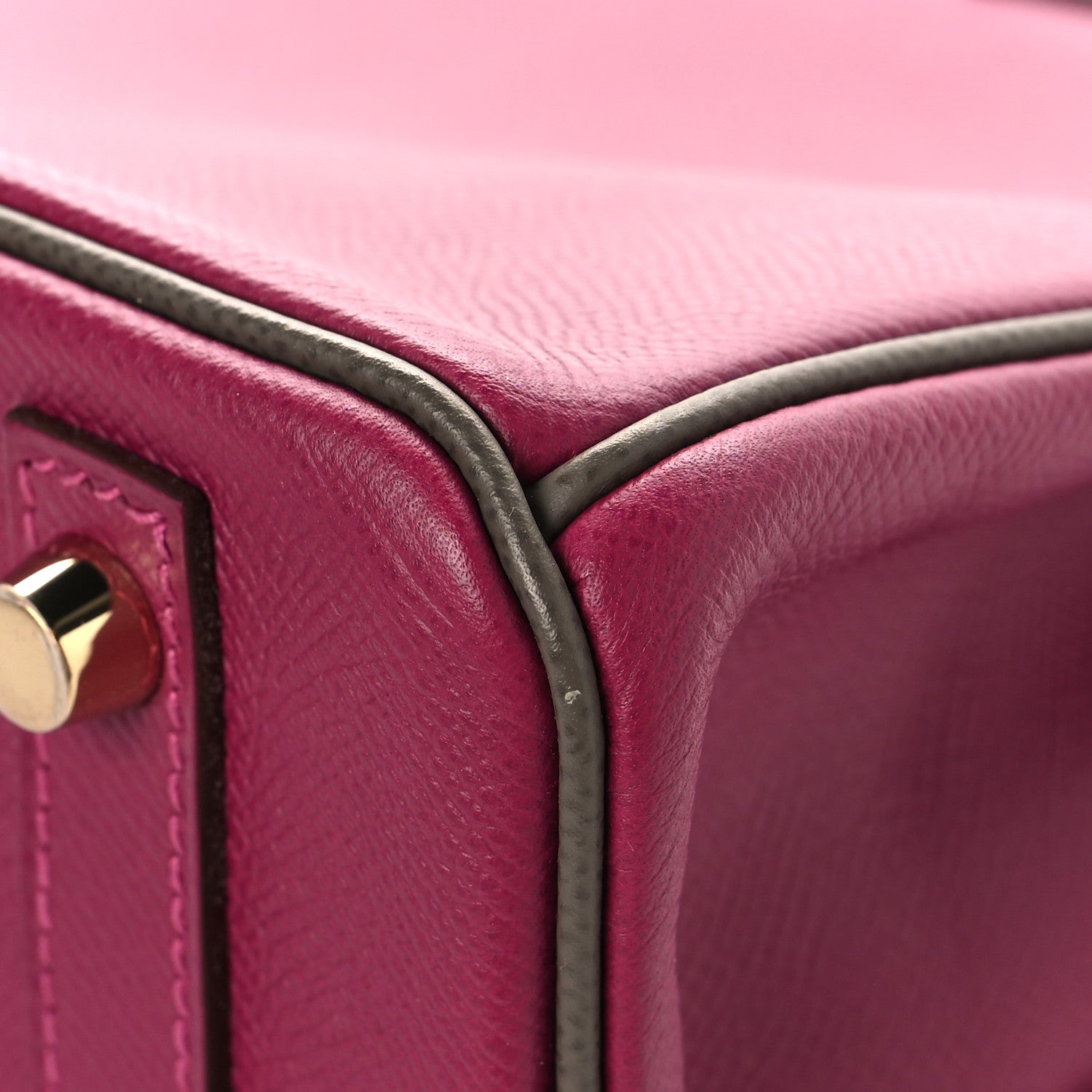 Hermes Epsom Horseshoe Birkin 30 Rose Poupre Etain 12 of 12