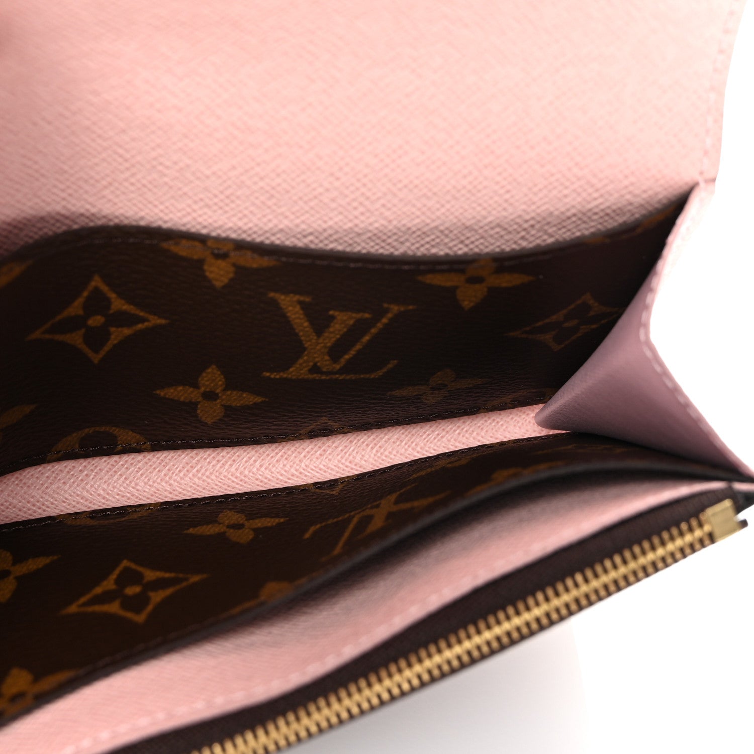 Louis Vuitton Monogram Emilie Wallet Rose Ballerine 5 of 6