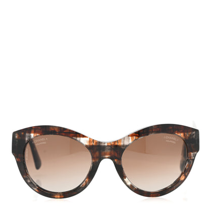 Chanel Acetate Polarized Butterfly Sunglasses 5371 Tortoise 2 of 9