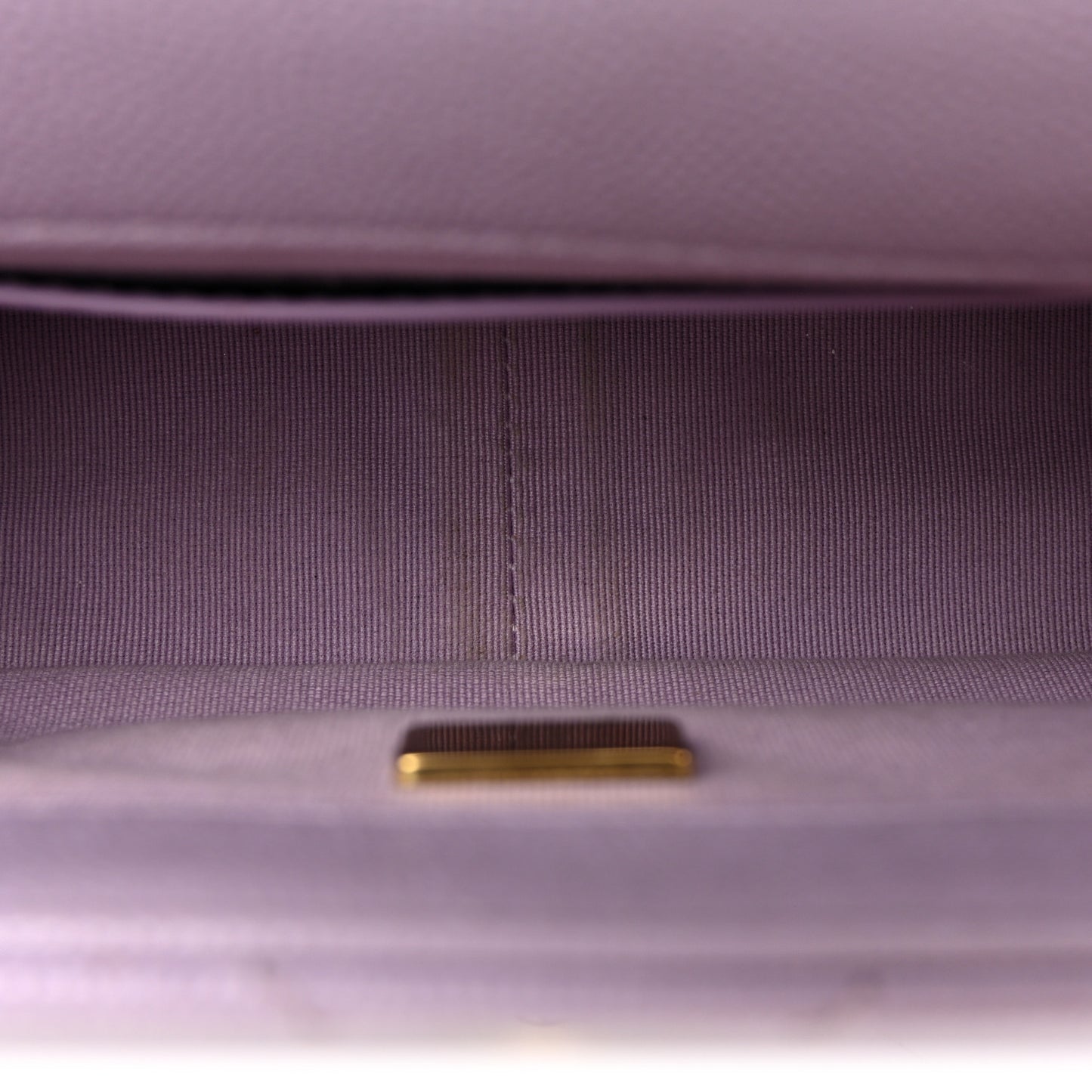 Caviar Quilted Funky Match Mini Flap Light Purple
