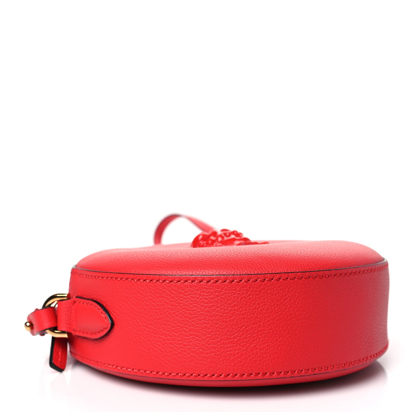 Calfskin La Medusa Round Camera Bag Red