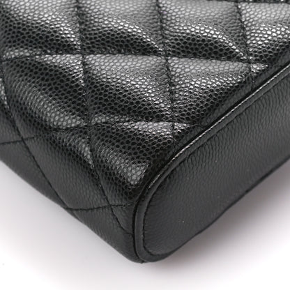 Chanel Caviar Quilted Phone Holder With Chain Black 9 of 10