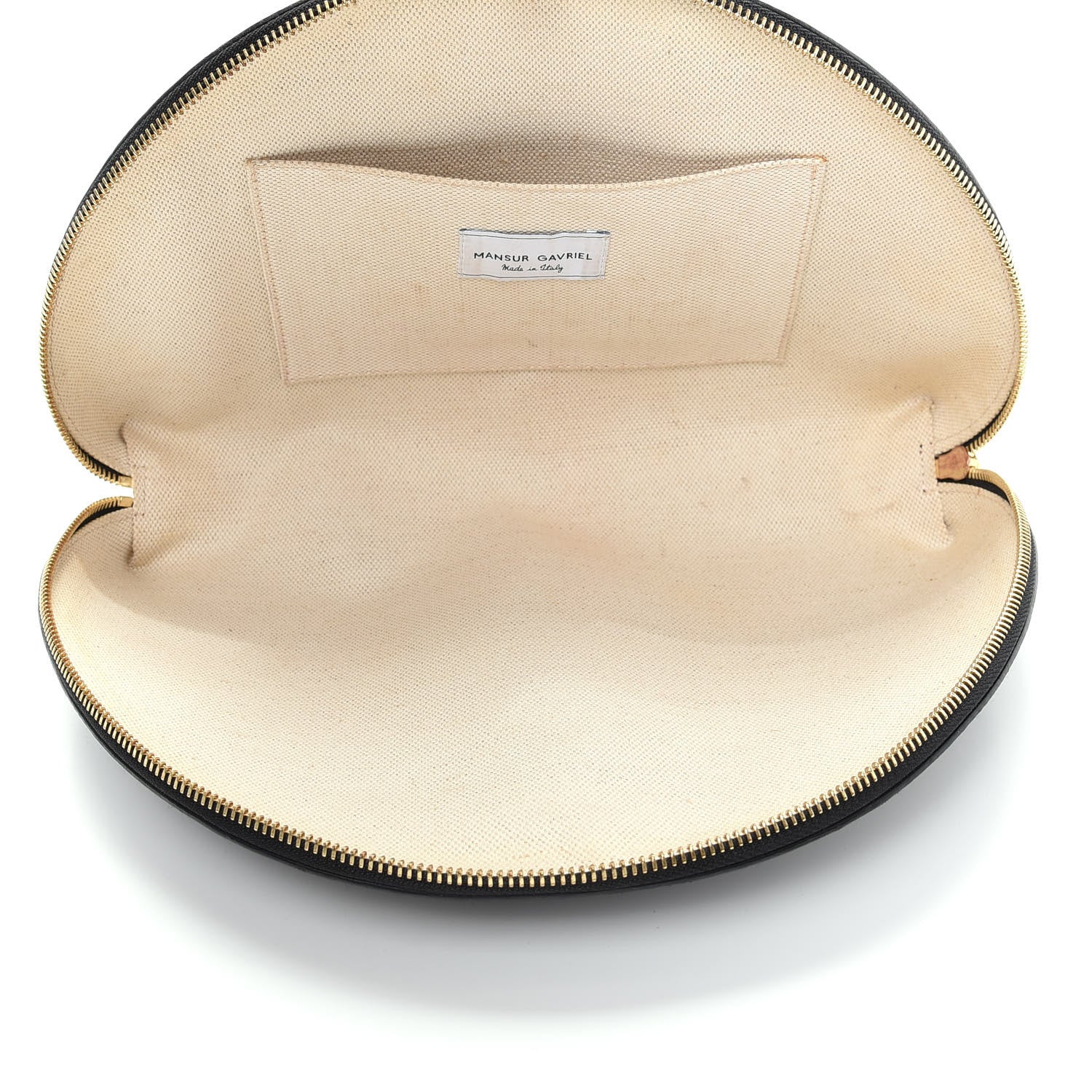 Mansur Gavriel Calfskin Half Moon Clutch Black 5 of 10