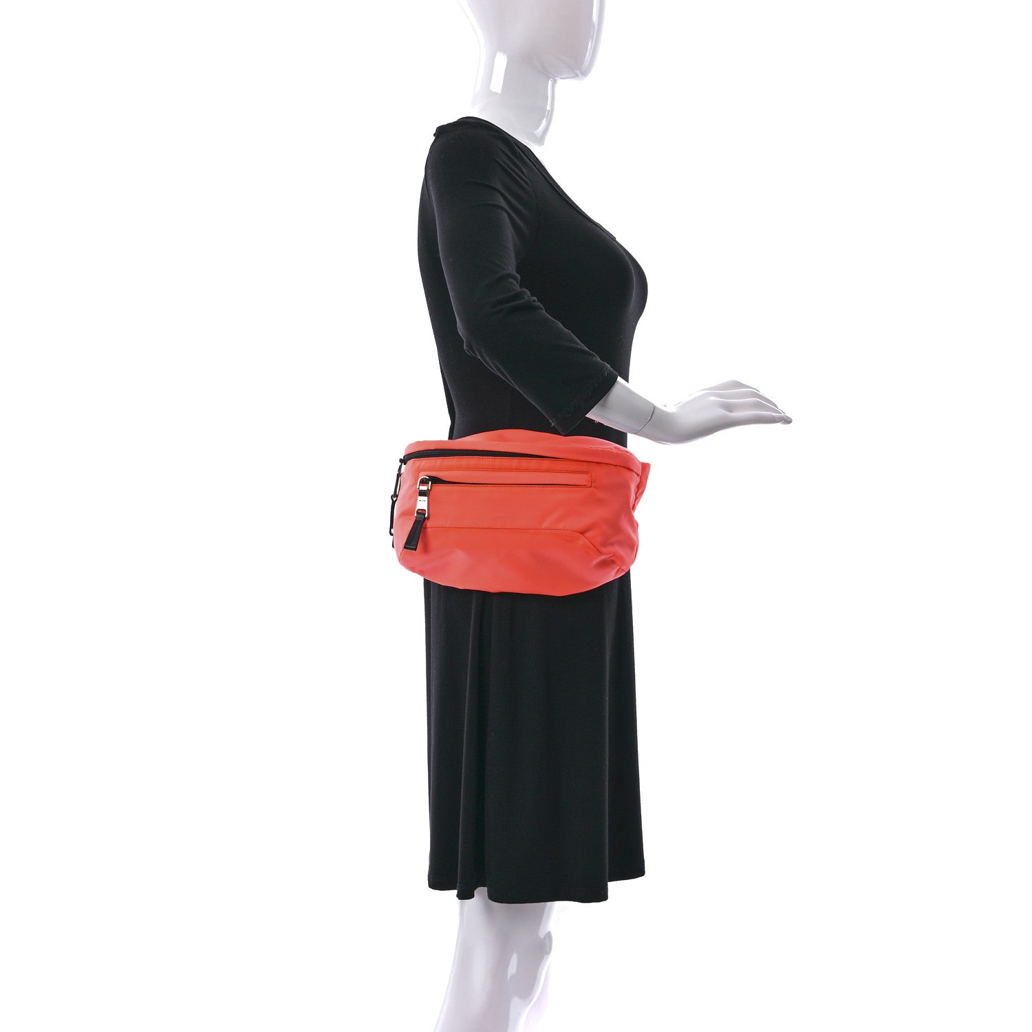 Prada Tessuto Montagna Belt Bag Arancio Fluo 2 of 10