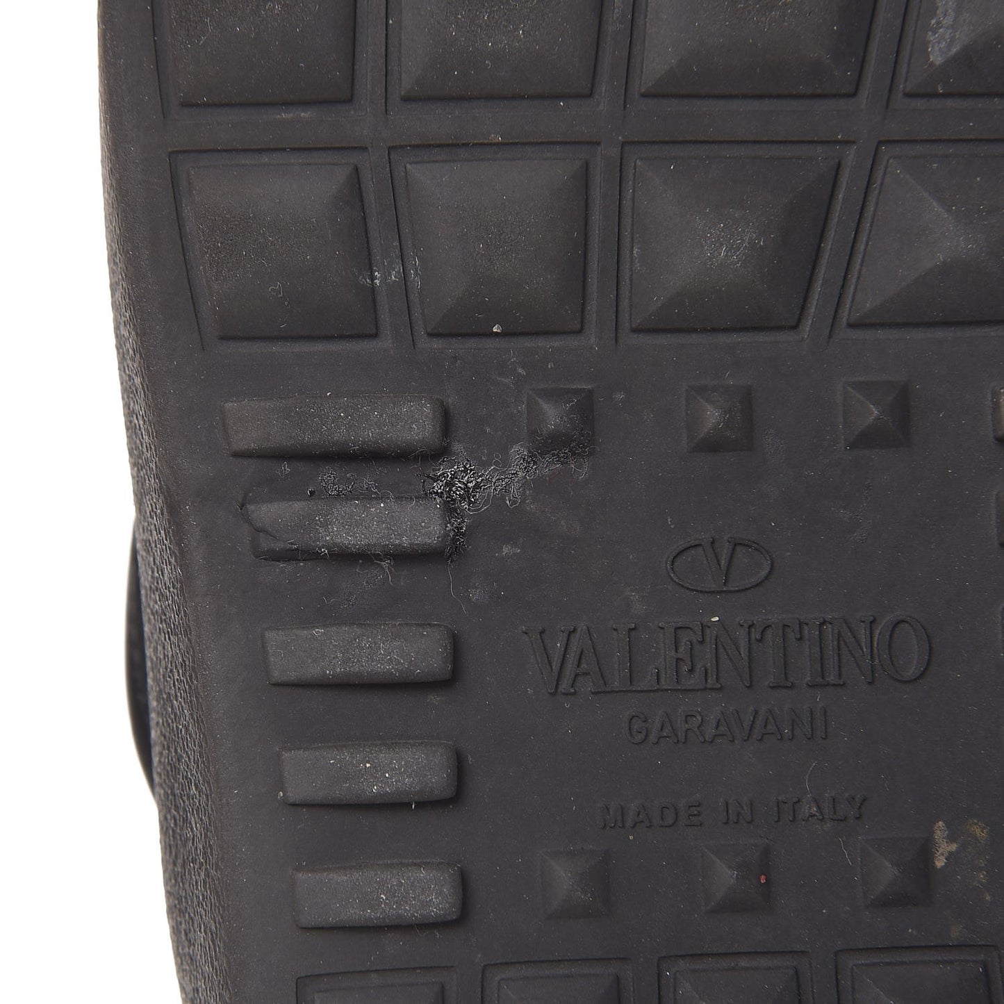 Vitello Rockstud Slip On Sneakers 43 Black