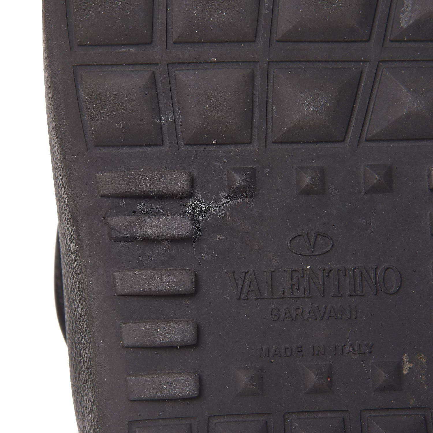Valentino Garavani Vitello Rockstud Slip On Sneakers 43 Black 9 of 9