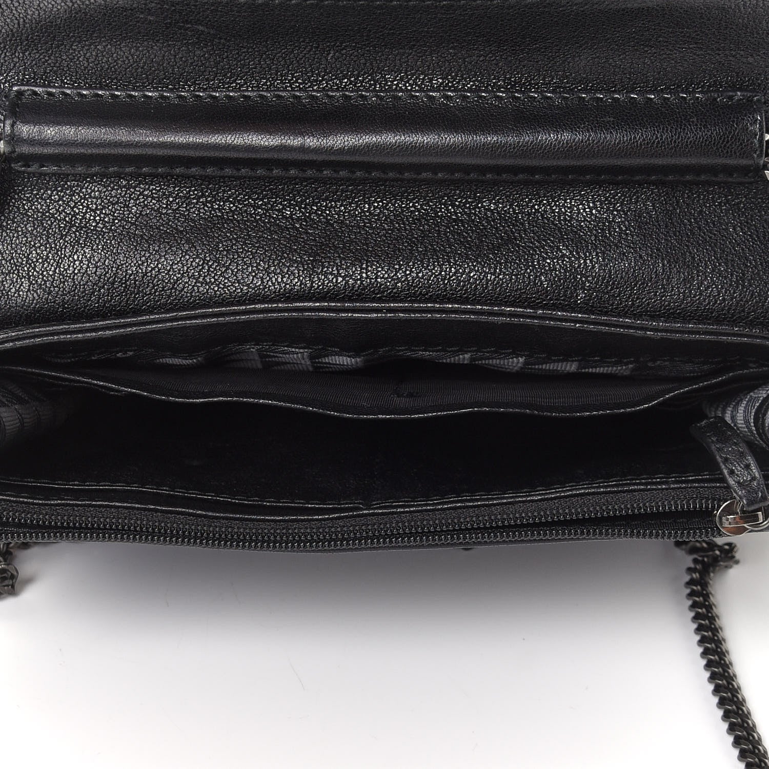 Proenza Schouler Lambskin PS1 Large Chain Wallet Black 7 of 8