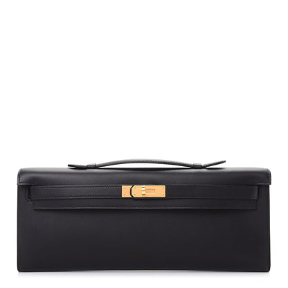 Hermes Swift Kelly Cut Clutch Pochette Black 1 of 8