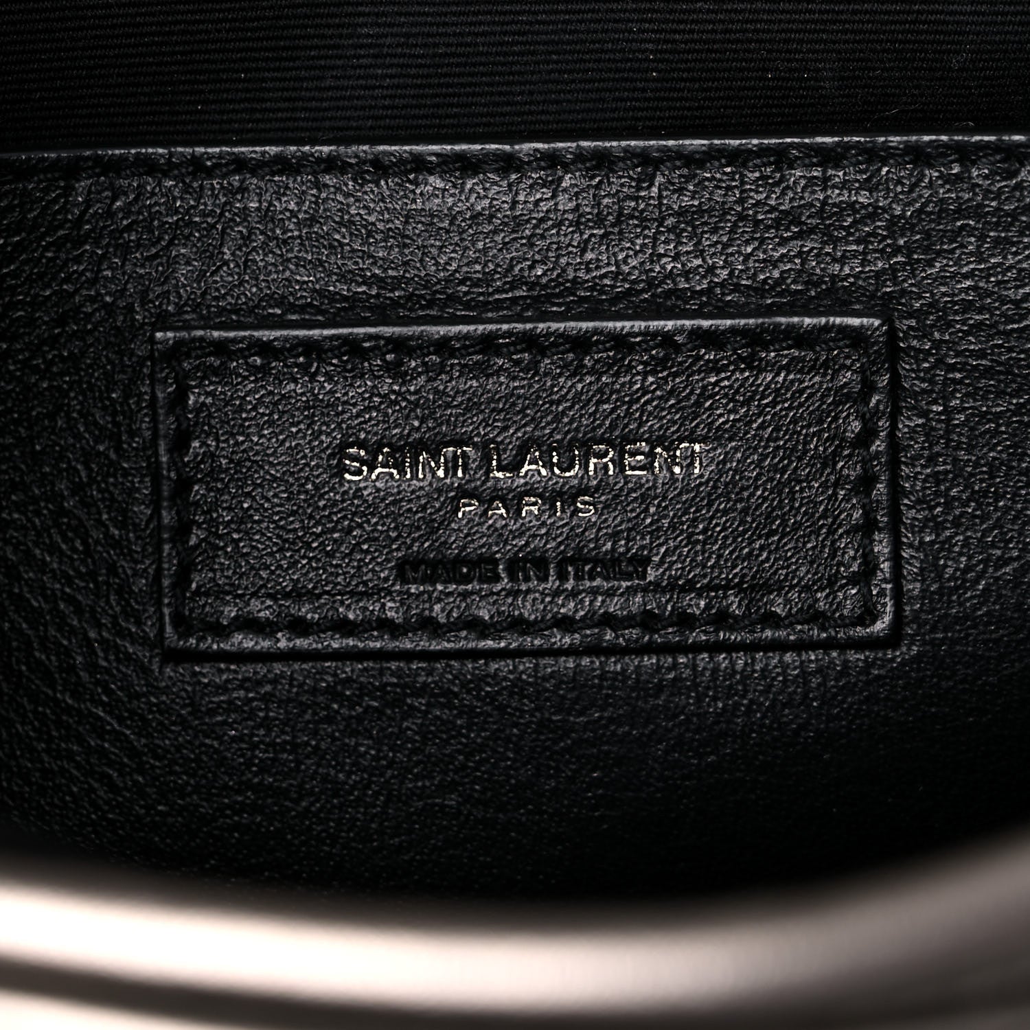 Saint Laurent Crinkled Calfskin Matelasse Monogram Baby Niki Chain Satchel Platinum 7 of 9