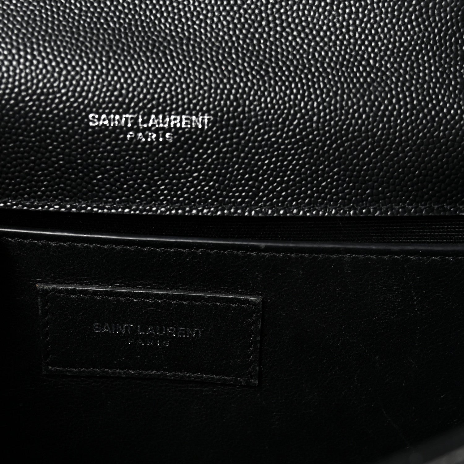 Saint Laurent Grain De Poudre Small Classic Monogram Kate Tassel Satchel Black 6 of 9