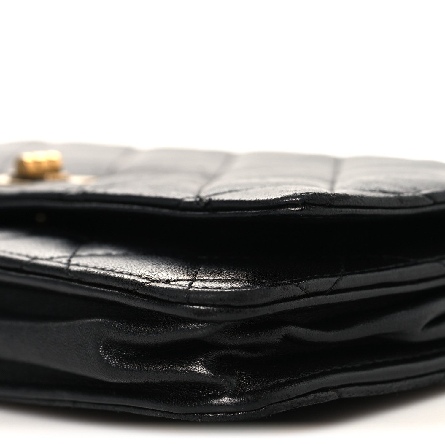 Chanel Lambskin Quilted Reissue Wallet On Chain WOC Black 11 of 12