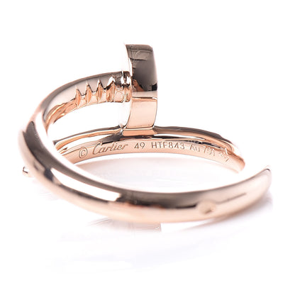 Cartier 18K Pink Gold Juste Un Clou Ring 49 4.75 4 of 5