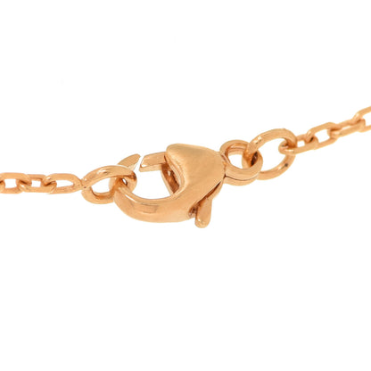 Hermes Lacquered Rose Gold Mini Pop H Pendant Necklace Marron Glace 5 of 6