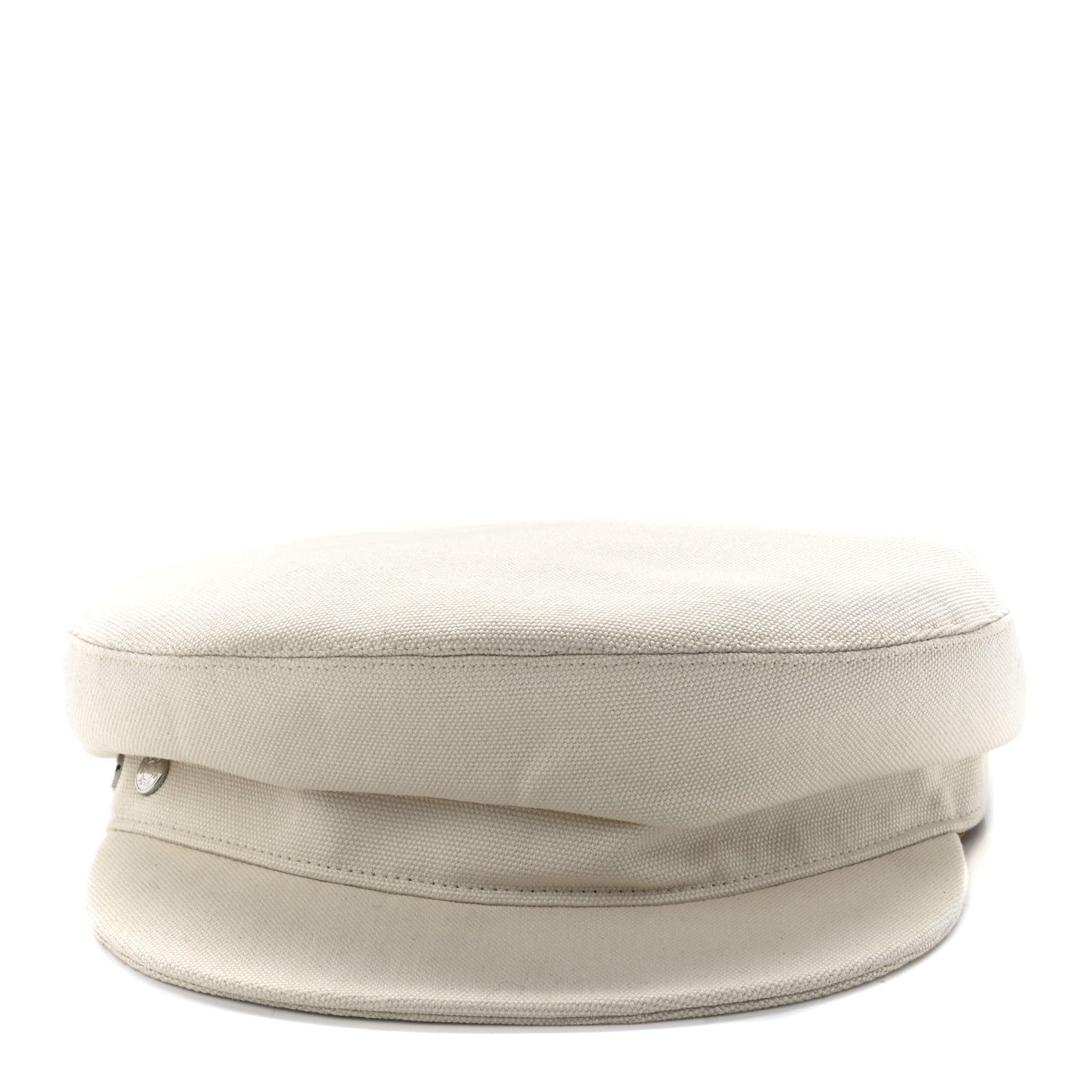 Hermes Cotton Womens Vauban Cap 58 Ecru 2 of 9