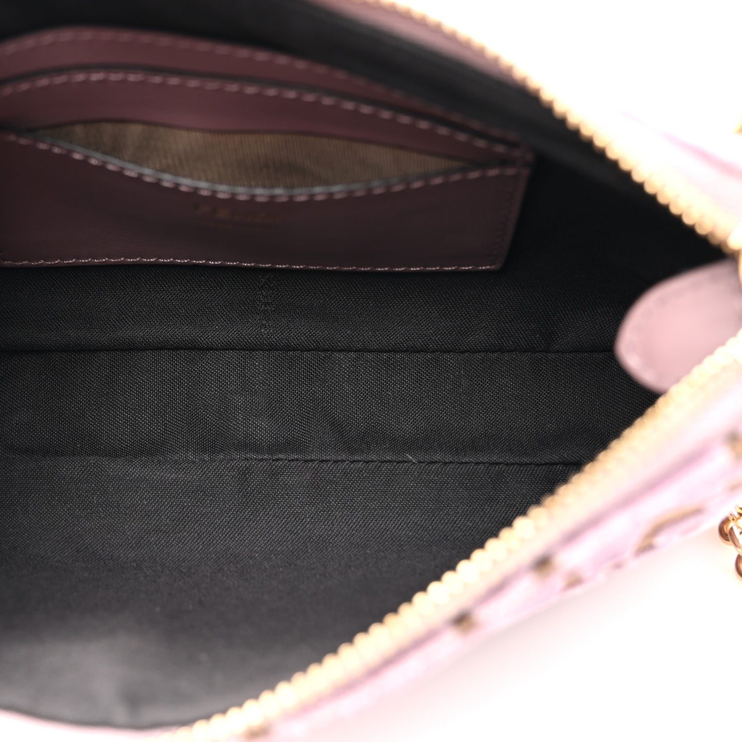 Velvet Jacquard FF Baguette Pouch Dusty Mauve