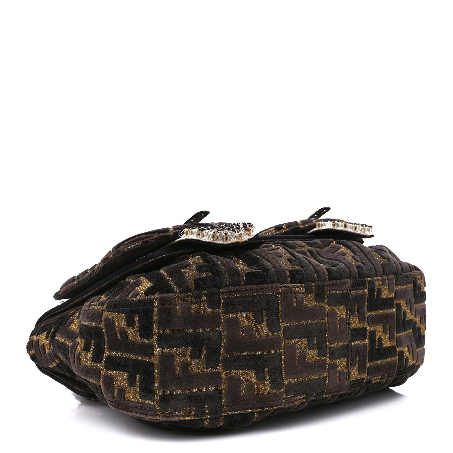 Velvet FF Beaded Embellished B Bag Multcolor