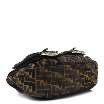 Fendi Velvet FF Beaded Embellished B Bag Multcolor 4 of 14