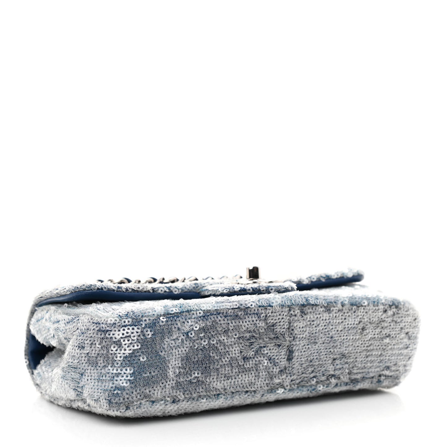 Sequin Mini Waterfall Flap Light Blue