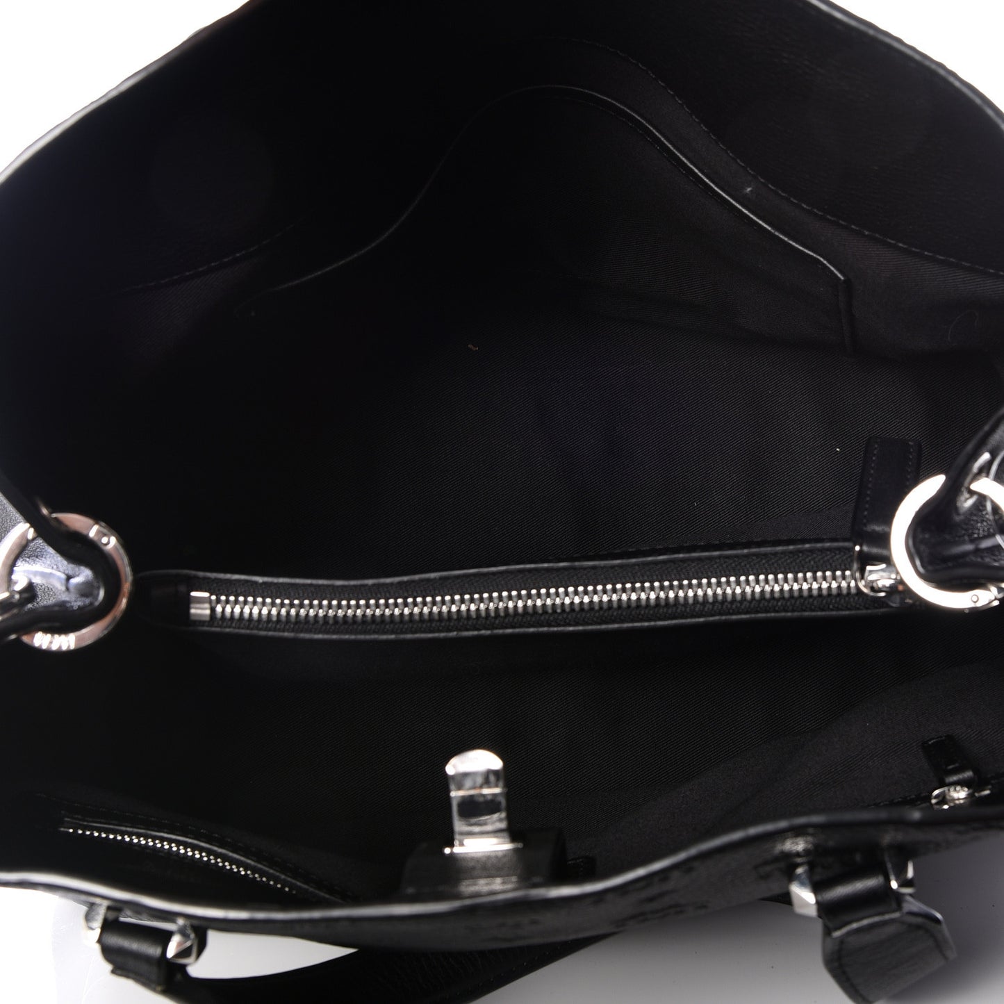 Calfskin Ottomar Monogram Large Essential Tote Black