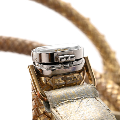 Fendi Nappa Nuvolata Bimetal Spy Oro Argento 11 of 11