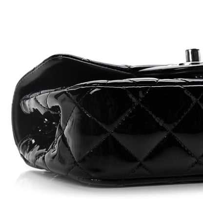 Chanel Patent Calfskin Quilted Extra Mini Rectangular Flap Black 9 of 13
