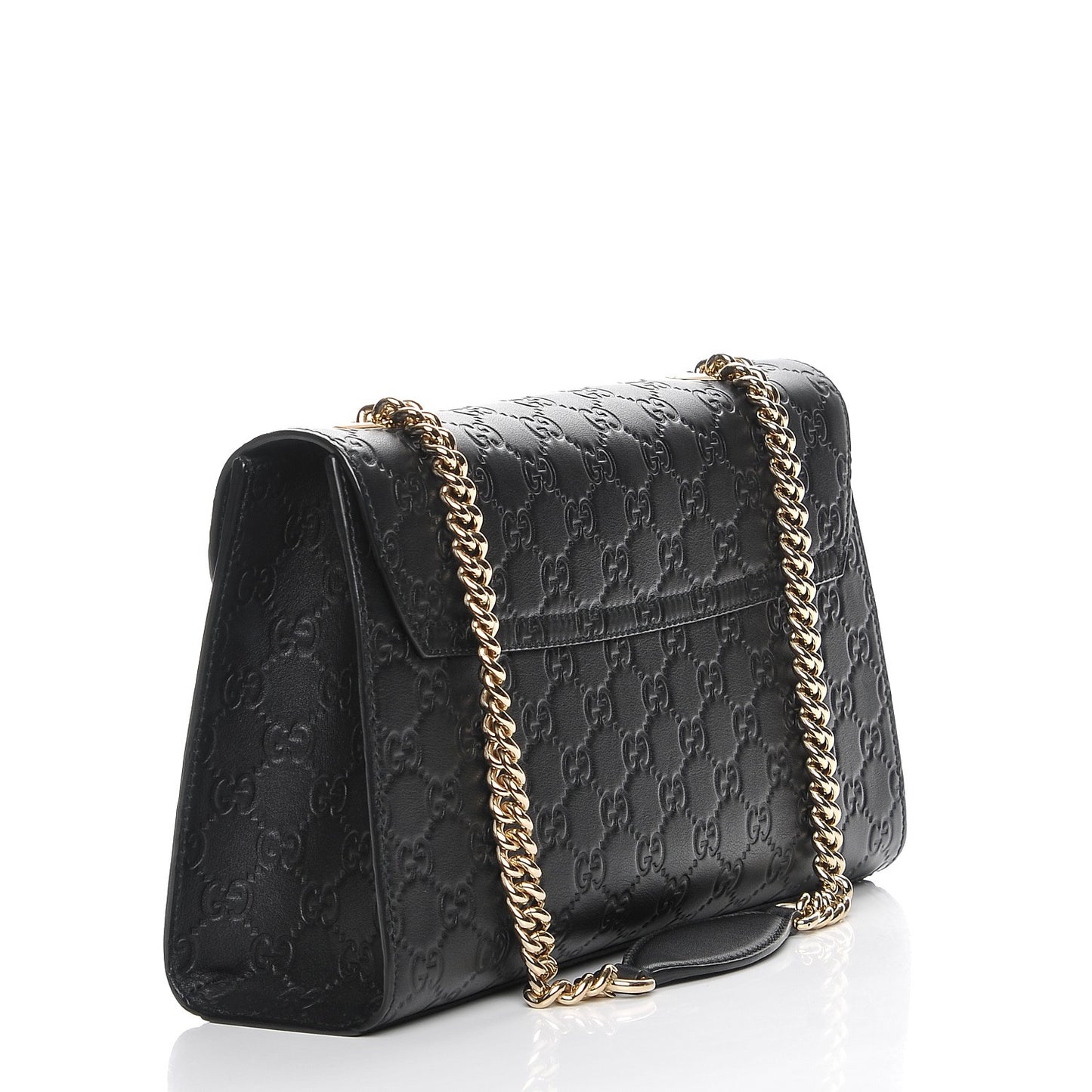 Guccissima Medium Emily Chain Shoulder Bag Black